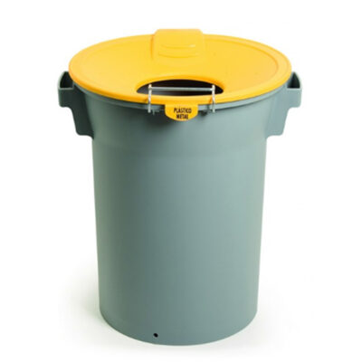 Bucket w / entonnoir de couverture et de protection en caoutchouc